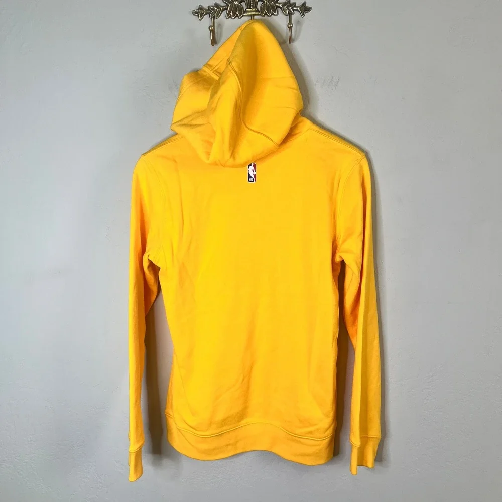 Los Angeles Lakers Kids Size L 14/16 Nike Hoodie Yellow NBA Basketball New